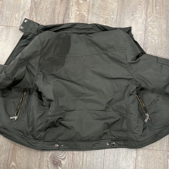 add Italian bomber down jacket olive green - Picture 3 of 5